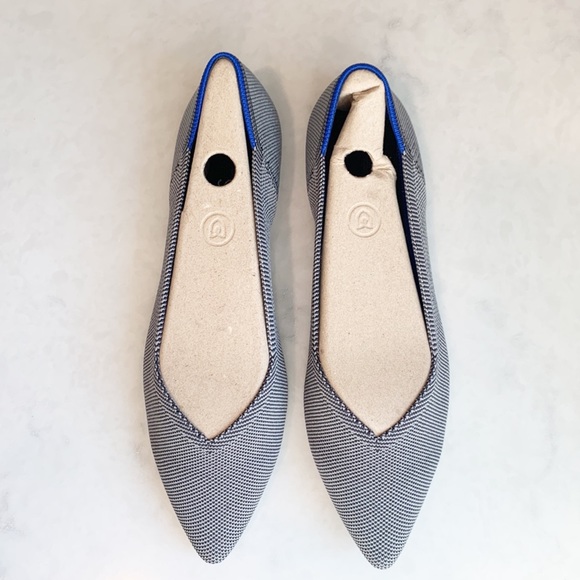 NWT - Rothy's Cloud Grey Pointed Toe Flats (Size 9) - Picture 3 of 8